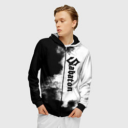 Толстовка 3D на молнии мужская Sabaton, цвет: 3D-черный — фото 2
