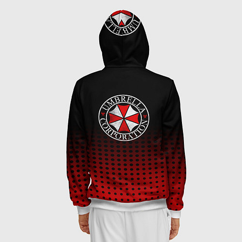 Мужская толстовка на молнии Umbrella / 3D-Белый – фото 4