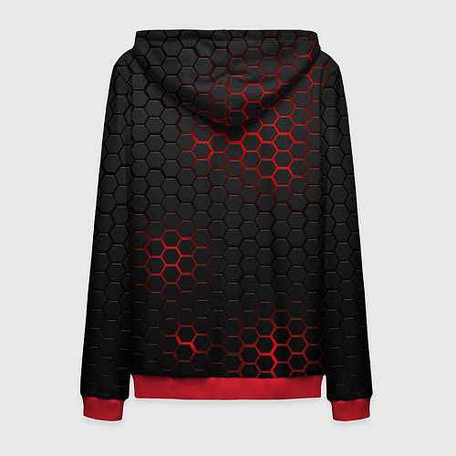 Мужская толстовка на молнии UMBRELLA CORP / 3D-Красный – фото 2