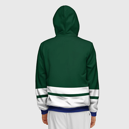 Мужская толстовка на молнии Миннесота Уайлд / 3D-Синий – фото 4