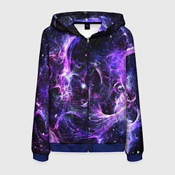 Толстовка 3D на молнии мужская SPACE, цвет: 3D-синий