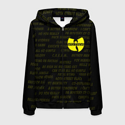 Толстовка 3D на молнии мужская WU-TANG CLAN, цвет: 3D-черный