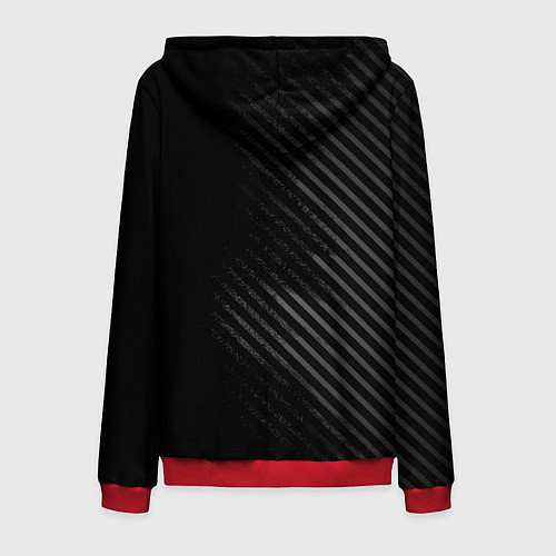 Мужская толстовка на молнии MERCEDES / 3D-Красный – фото 2