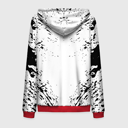 Мужская толстовка на молнии BERSERK / 3D-Красный – фото 2