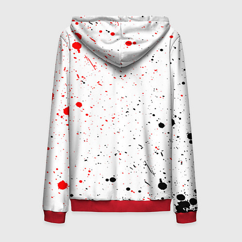 Мужская толстовка на молнии УБИЙЦА ГОБЛИНОВ / 3D-Красный – фото 2