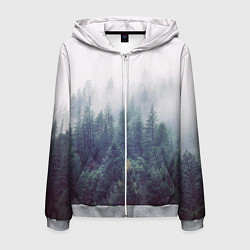Мужская толстовка на молнии Сибирский лес