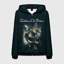 Толстовка 3D на молнии мужская Children of Bodom 4, цвет: 3D-черный