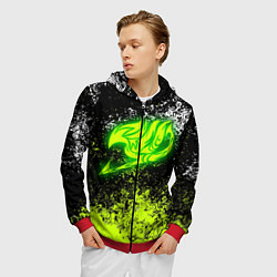 Толстовка 3D на молнии мужская FAIRY TAIL, цвет: 3D-красный — фото 2