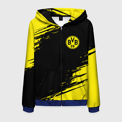 Толстовка 3D на молнии мужская BORUSSIA, цвет: 3D-синий