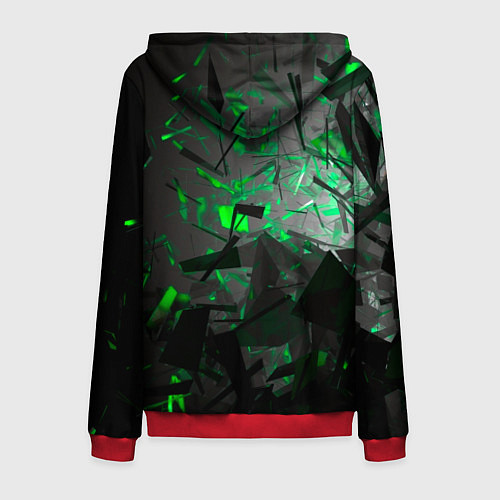 Мужская толстовка на молнии SKODA / 3D-Красный – фото 2