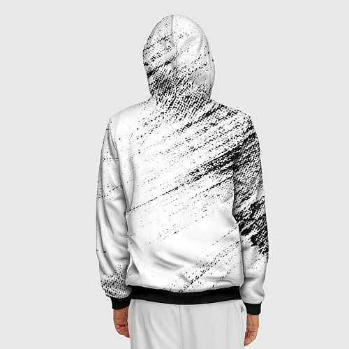 Мужская толстовка на молнии THE WITCHER / 3D-Черный – фото 4