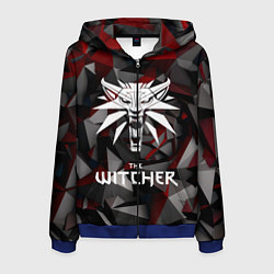 Толстовка 3D на молнии мужская The Witcher, цвет: 3D-синий