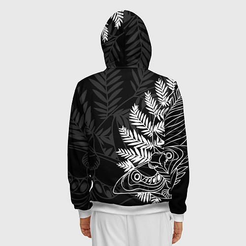 Мужская толстовка на молнии THE LAST OF US 2 / 3D-Белый – фото 4