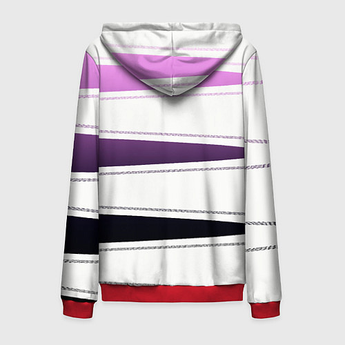 Мужская толстовка на молнии У мeня / 3D-Красный – фото 2