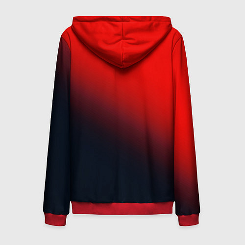 Мужская толстовка на молнии RED / 3D-Красный – фото 2