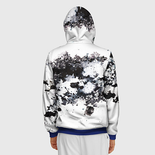 Мужская толстовка на молнии BMW / 3D-Синий – фото 4