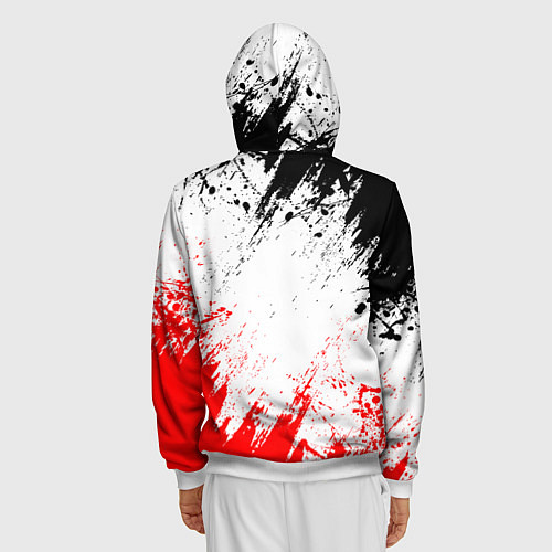 Мужская толстовка на молнии THE LAST OF US II / 3D-Белый – фото 4