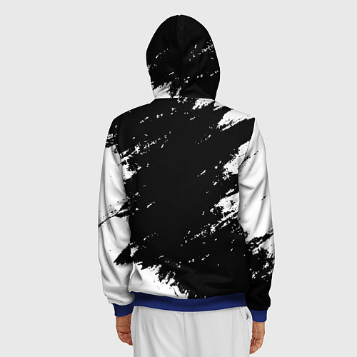 Мужская толстовка на молнии The Witcher / 3D-Синий – фото 4