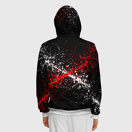 Мужская толстовка на молнии Fortnite Ikonik / 3D-Белый – фото 4