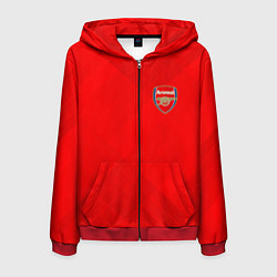 Толстовка 3D на молнии мужская ARSENAL, цвет: 3D-красный