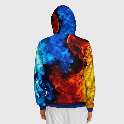 Мужская толстовка на молнии CITROEN / 3D-Синий – фото 4