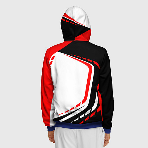 Мужская толстовка на молнии Mitsubishi EVO Uniform / 3D-Синий – фото 4