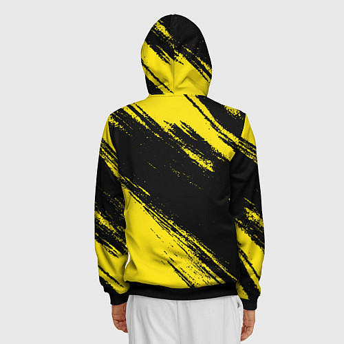 Мужская толстовка на молнии Borussia / 3D-Черный – фото 4