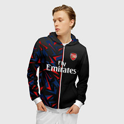 Толстовка 3D на молнии мужская ARSENAL UNIFORM 2020, цвет: 3D-белый — фото 2