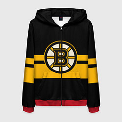 Толстовка 3D на молнии мужская BOSTON BRUINS NHL, цвет: 3D-красный