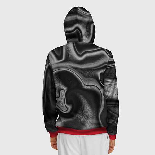 Мужская толстовка на молнии Eminem-Venom / 3D-Красный – фото 4