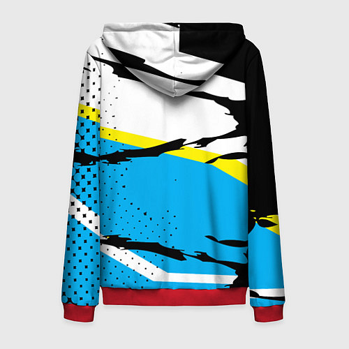 Мужская толстовка на молнии Forza Horizon / 3D-Красный – фото 2