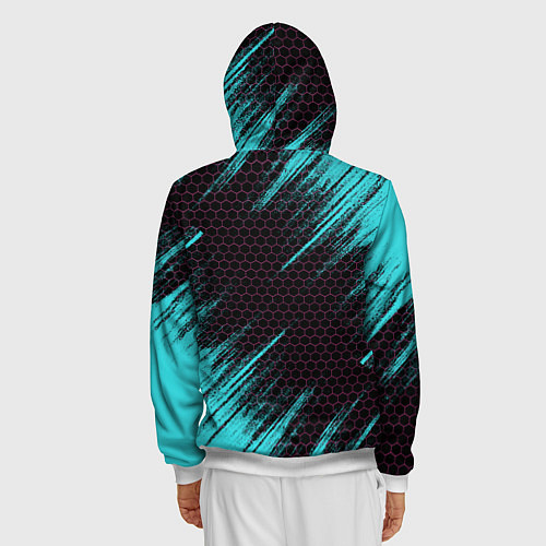 Мужская толстовка на молнии ФОЛЛ ГАЙС / 3D-Белый – фото 4