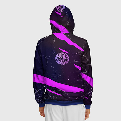 Мужская толстовка на молнии BTS / 3D-Синий – фото 4