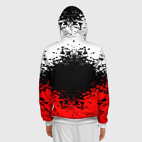 Мужская толстовка на молнии Left 4 Dead / 3D-Белый – фото 4
