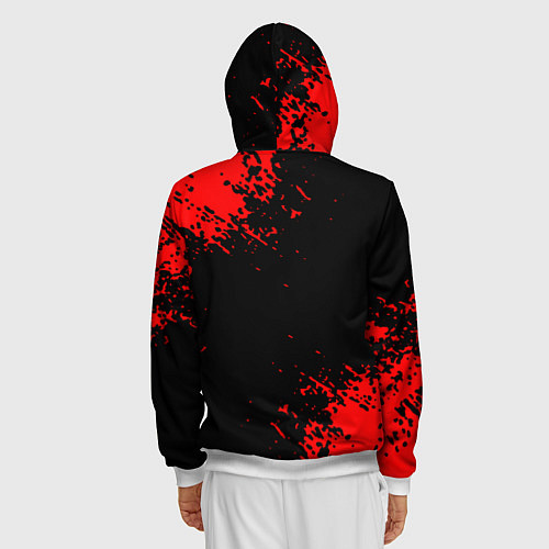 Мужская толстовка на молнии The Witcher / 3D-Белый – фото 4