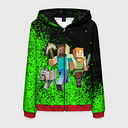 Мужская толстовка на молнии Minecraft