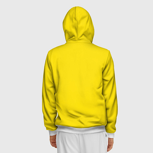 Мужская толстовка на молнии Billie Eilish Билли Айлиш / 3D-Белый – фото 4