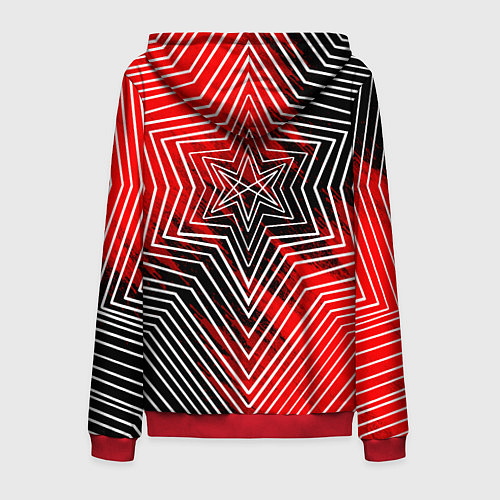 Мужская толстовка на молнии BMTH / 3D-Красный – фото 2