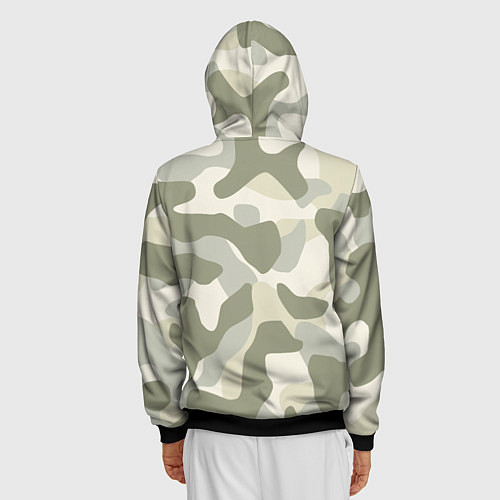 Мужская толстовка на молнии Camouflage 1 / 3D-Черный – фото 4