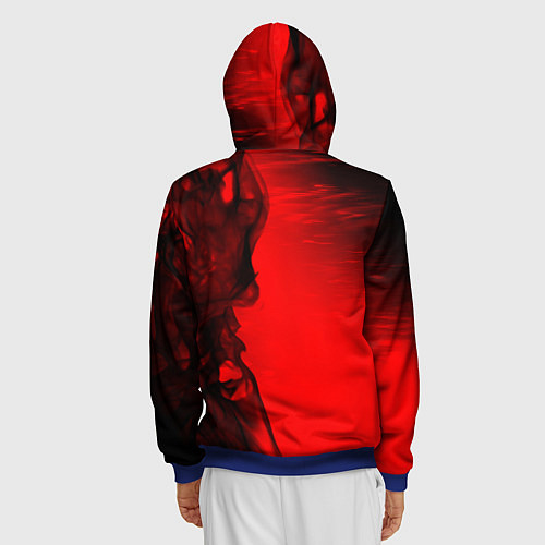 Мужская толстовка на молнии КОРОЛЬ И ШУТ / 3D-Синий – фото 4