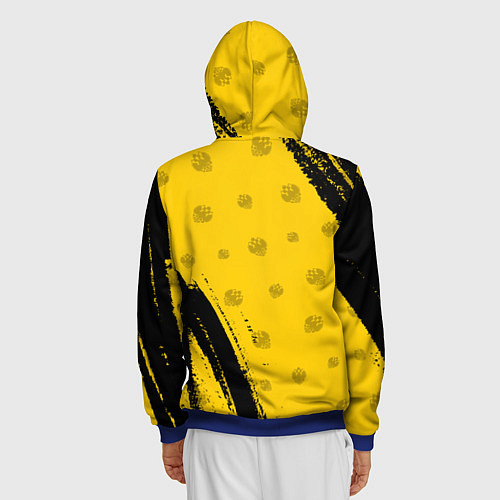 Мужская толстовка на молнии РОССИЙСКАЯ ИМПЕРИЯ / 3D-Синий – фото 4