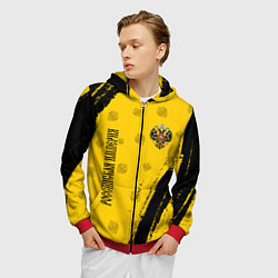 Толстовка 3D на молнии мужская РОССИЙСКАЯ ИМПЕРИЯ, цвет: 3D-красный — фото 2