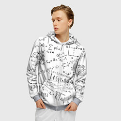 Толстовка 3D на молнии мужская Мама,я математик!, цвет: 3D-меланж — фото 2