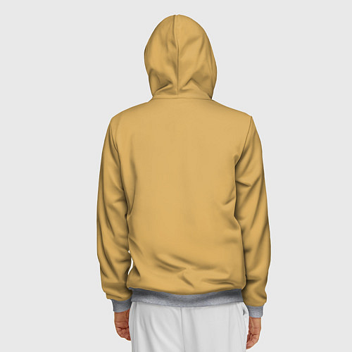 Мужская толстовка на молнии Рождённый быть львом / 3D-Меланж – фото 4