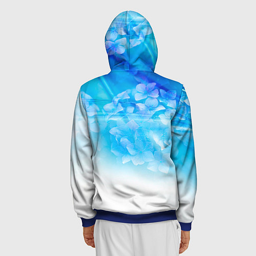 Мужская толстовка на молнии Рем / 3D-Синий – фото 4