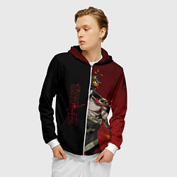 Толстовка 3D на молнии мужская Hades, цвет: 3D-белый — фото 2
