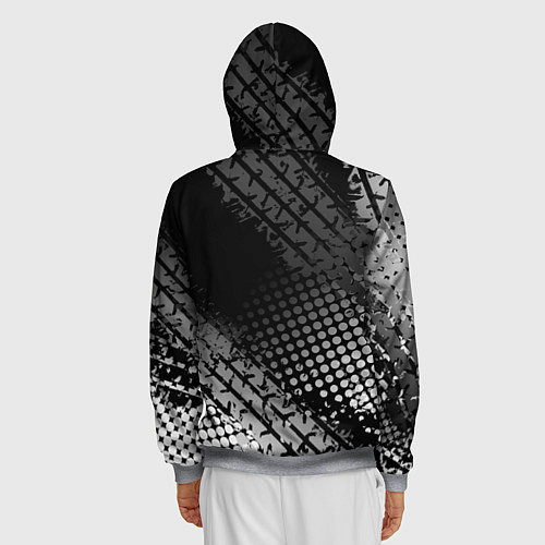 Мужская толстовка на молнии Renault / 3D-Меланж – фото 4