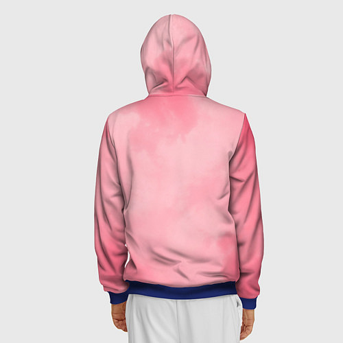 Мужская толстовка на молнии Ваня Дмитриенко / 3D-Синий – фото 4