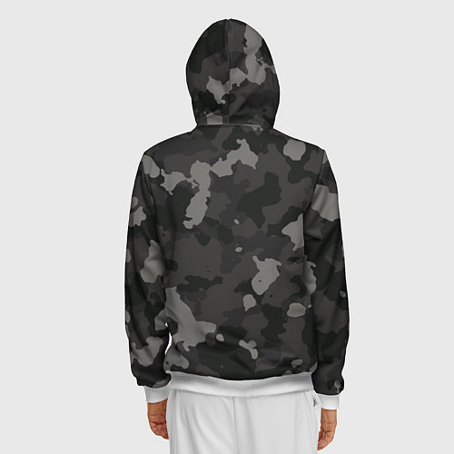 Мужская толстовка на молнии Пограничные войска / 3D-Белый – фото 4