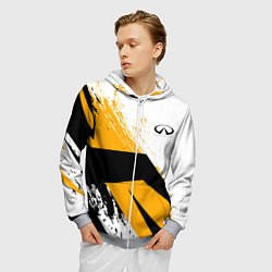 Толстовка 3D на молнии мужская Infinity Инфинити Z, цвет: 3D-меланж — фото 2